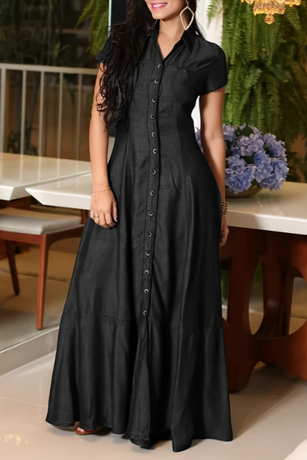 Women's Long Denim Dress, photo 5