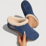 Leah Comfort Slippers in Blue