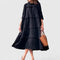 Briannelyse Sophisticated Midi Dress in Black