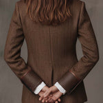 Gisèle | Chevron Print Panel Blazer