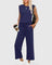 Olyzette Comfortable Two-Piece Set in Royal Blue