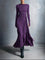 Women's Maxi dress with side knot in Purple