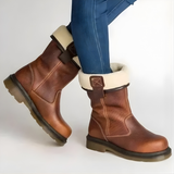 Women's Lined Winter Boots in Brown
