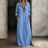 Women's Button-Front Denim Dress