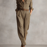 Brown Jumpsuit with Sophisticated Details, photo 2