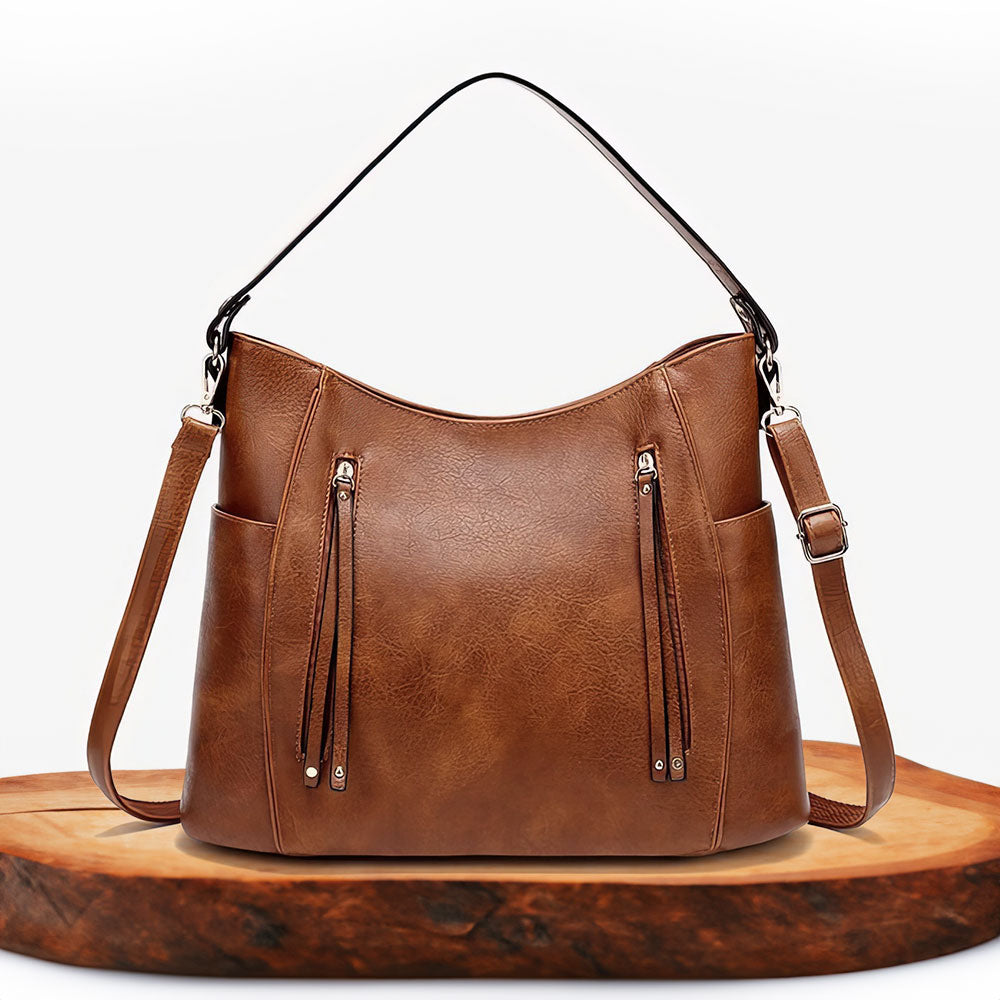 Women's Elegant Luxury Handbag in Brown