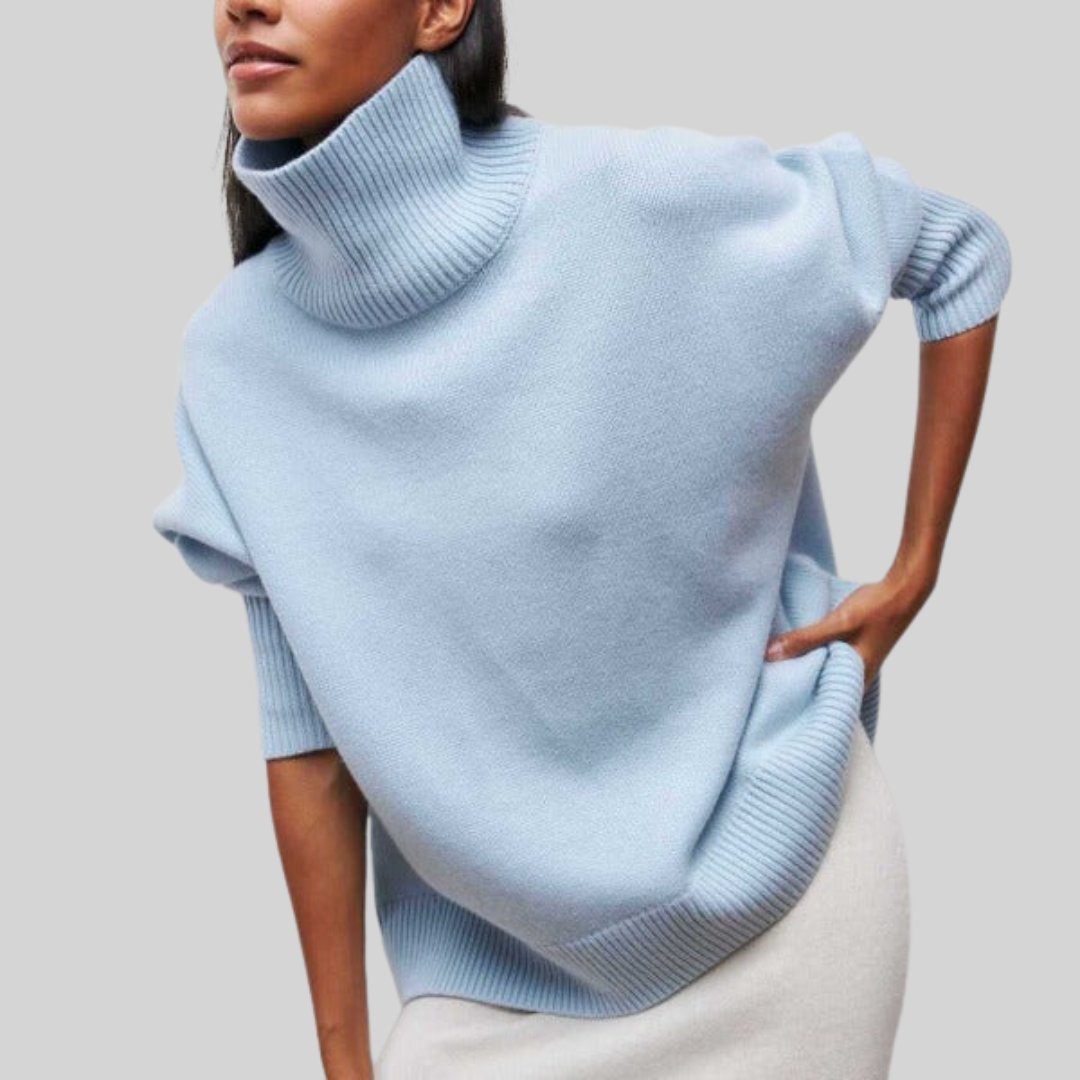 Gerda Cable-Knit Turtleneck Sweater