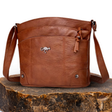 Women's Leather Shoulder Bag in Brown