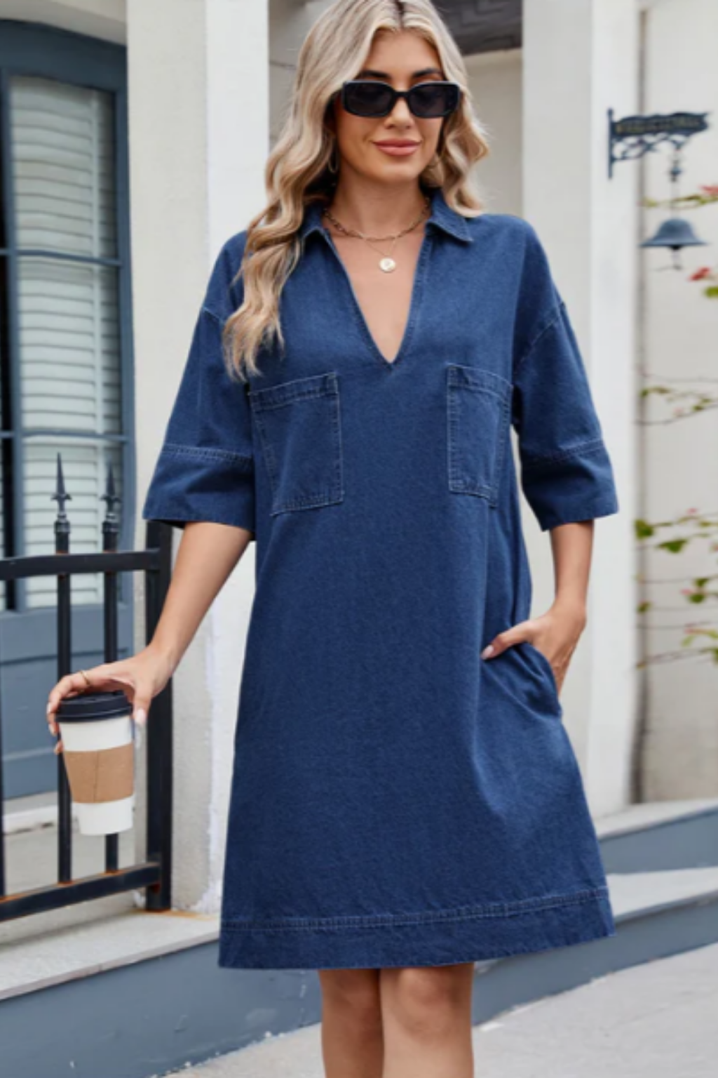Josephine Casual Denim Dress, photo 3