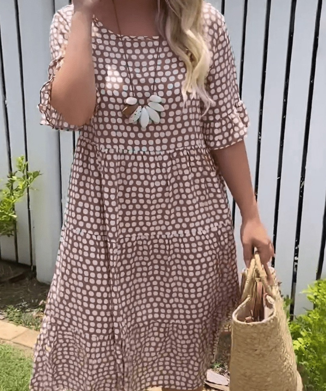 Women's Sable Short-Sleeve Midi Dress