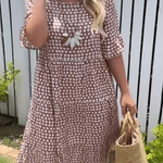 Women's Sable Short-Sleeve Midi Dress