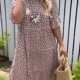 Women's Sable Short-Sleeve Midi Dress