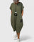 Thalyssiah Comfortable Midi Dress in Green