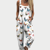 Quinn Comfortable printed jumpsuit in White