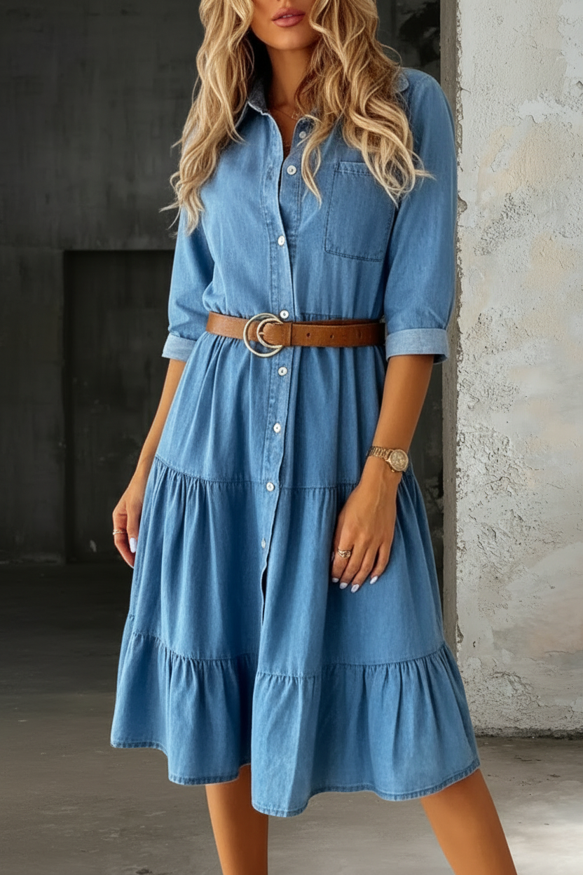 Brianna Relaxed Denim Dress, photo 2