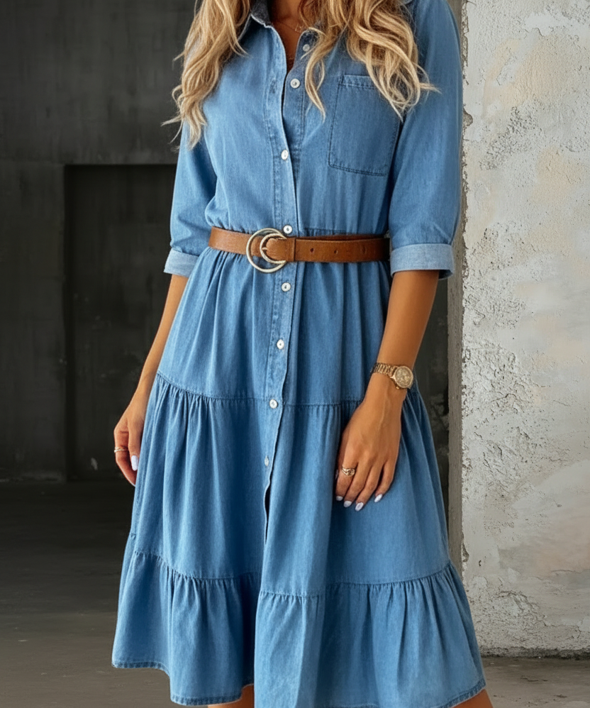 Brianna Relaxed Denim Dress, photo 2