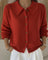 Claire Cardigan with Collar in Red