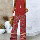 Women's Sleeveless Top And Wide-Leg Pants Set, photo 2