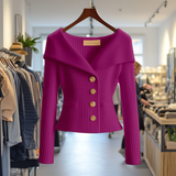 Women's Soft Knit Blouse in Purple