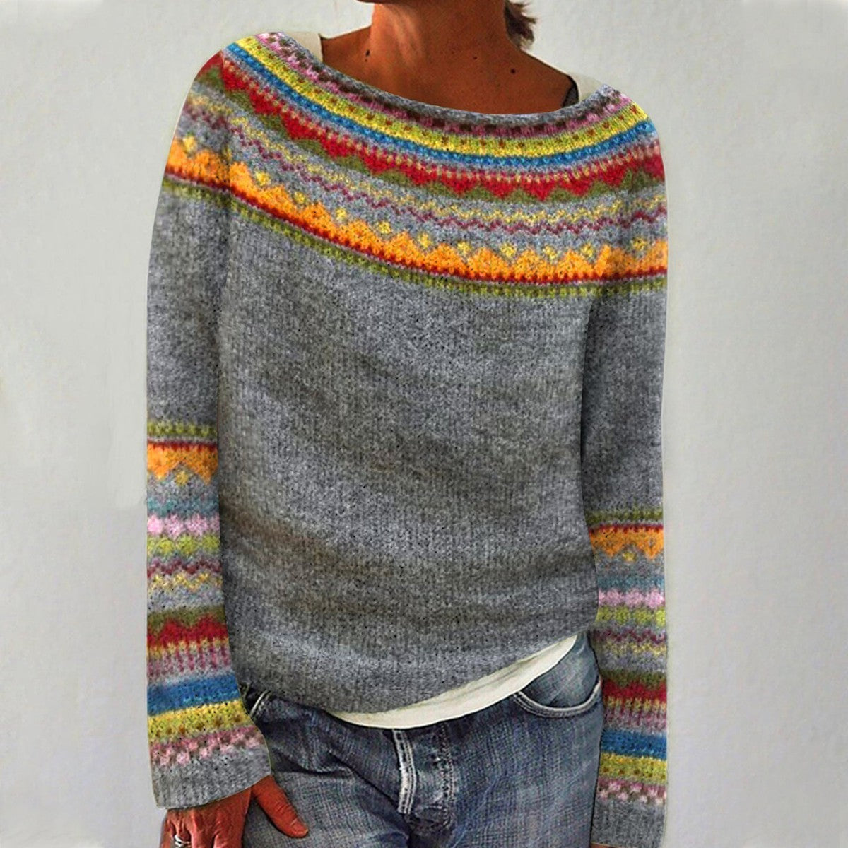 Women's Retro Wool Sweater, photo 2