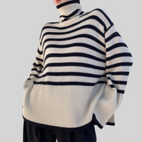 Lieselotte Cable-Knit Turtleneck Sweater