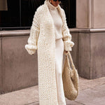 Women's Knit Coat in Ivory