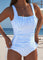 Women's Stylish Adjustable Swim Tankini in Blue