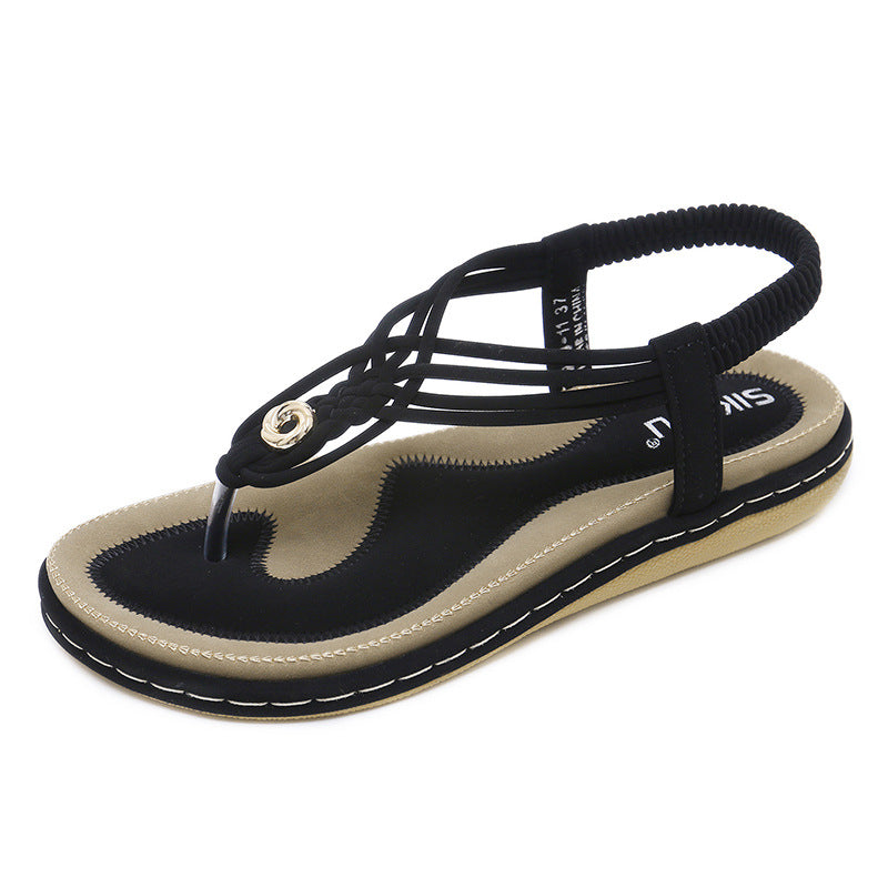Jenna Comfort Sandals in Black