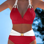 Women's Elegant Support Bikini Set in Red