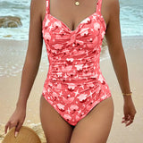Women's Classic Support One-Piece in Red