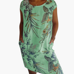 Nicole Comfortable Dress in Green