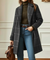 Women's Ullcheck Coat in Gray