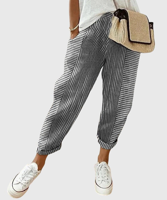 Women's Elegant Autumn Pants in Black