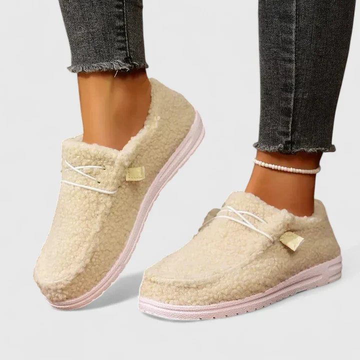 Nia Comfort Loafers in Beige