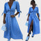 Sophia Elegant Denim Dress in Blue