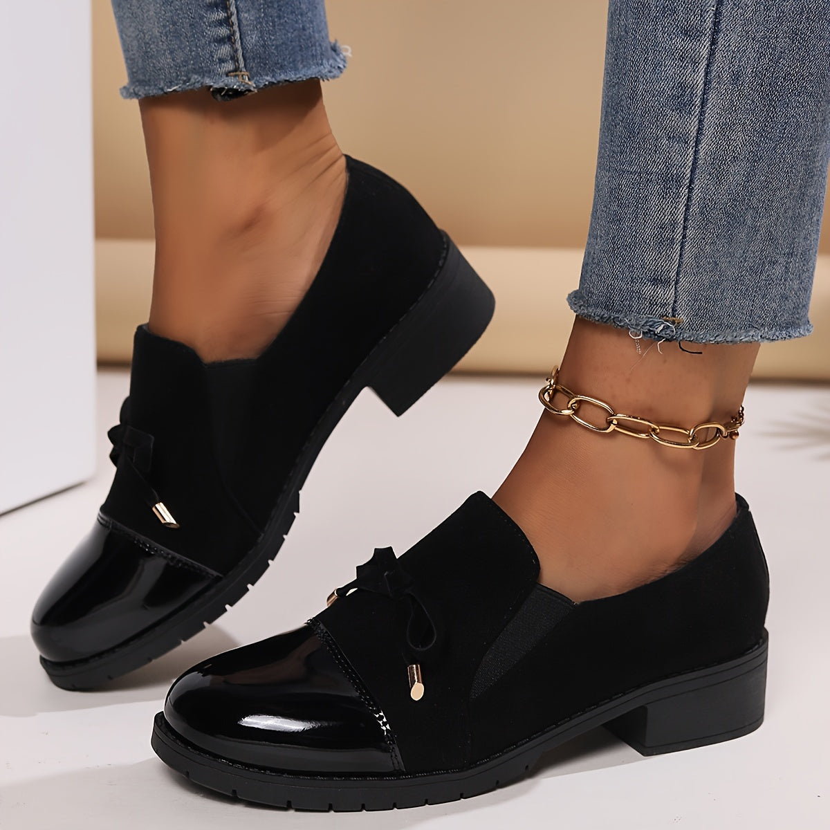 Rhemi Elegant Loafers in Black