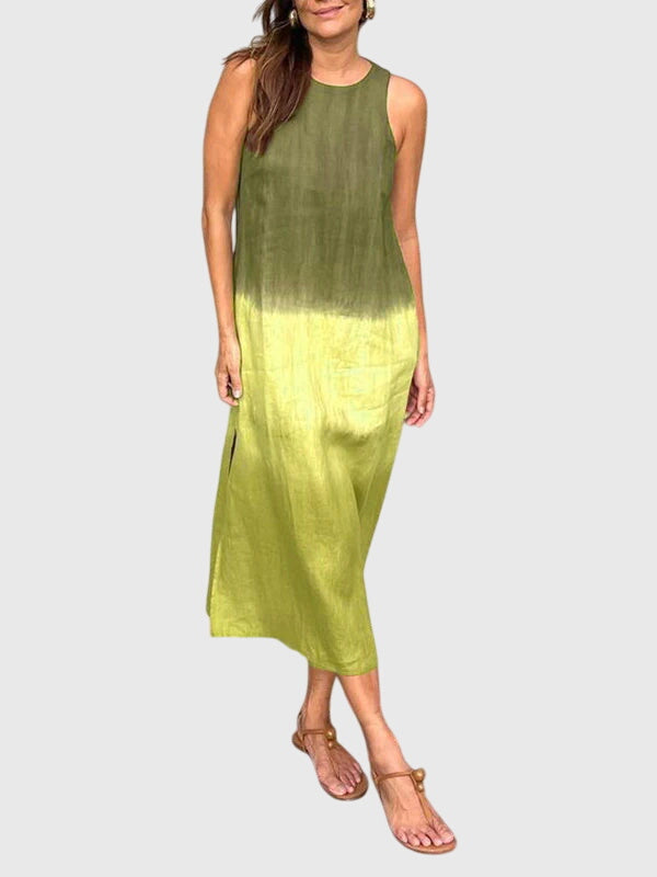 Women's Stylish Print Dress in Green