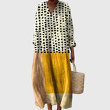Women's Geometric Midi Dress in Style 2