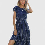 Allyzhea Elegant Dress in Blue