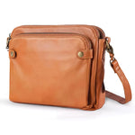 Women's Classic Leather Handbag in Brown