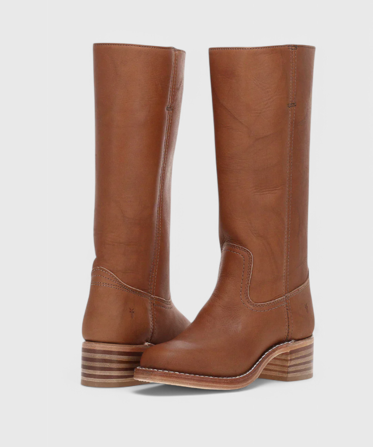 Grace Insulated Leather Boots in Brown