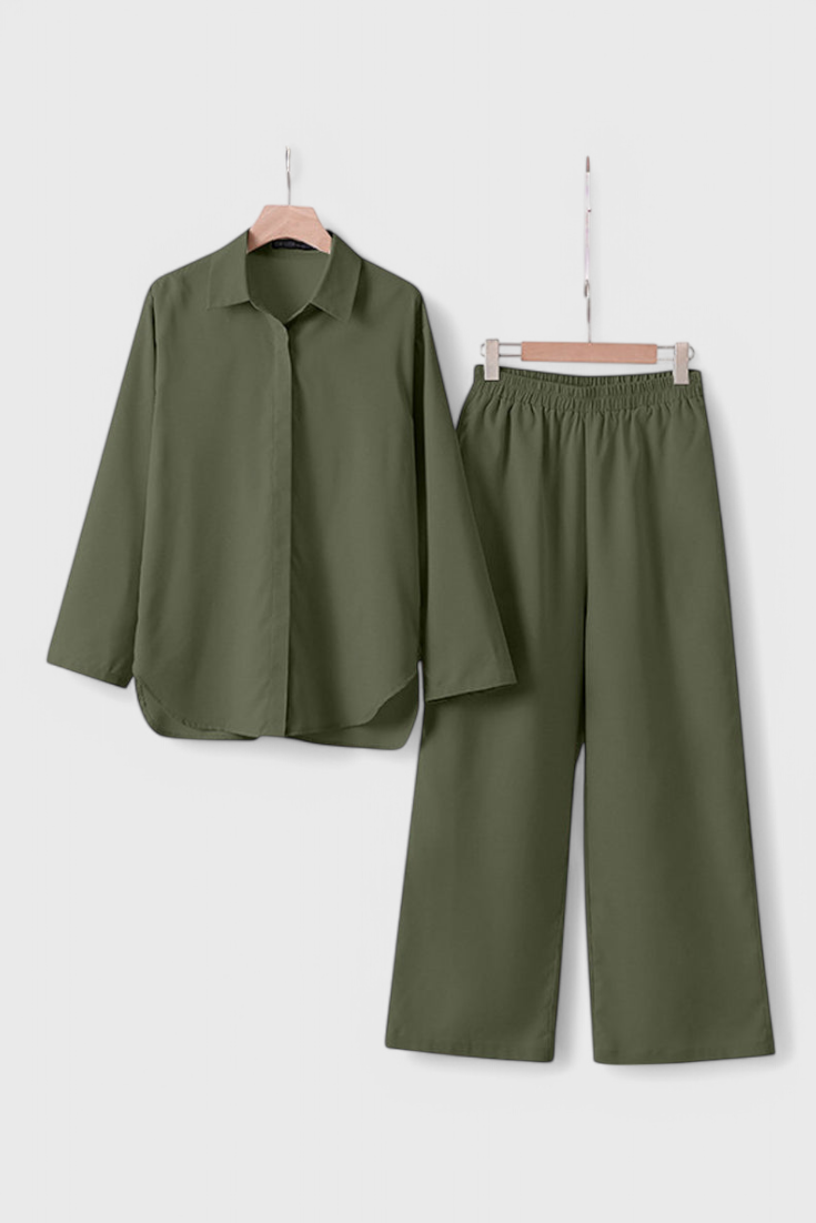 Relaxed Fit Two-Piece Linen-Cotton Ensemble, photo 4