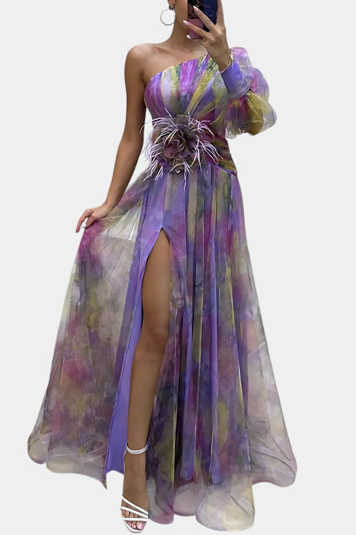 Danyzhel Elegant Maxi Dress in Purple