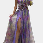 Danyzhel Elegant Maxi Dress in Purple
