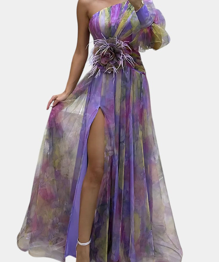 Danyzhel Elegant Maxi Dress in Purple