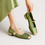 Daisy Comfort Mary Jane Shoes in Green