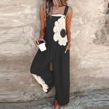 Delilah Comfortable printed jumpsuit in Black