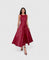 Rylie Elegant Dress in Red