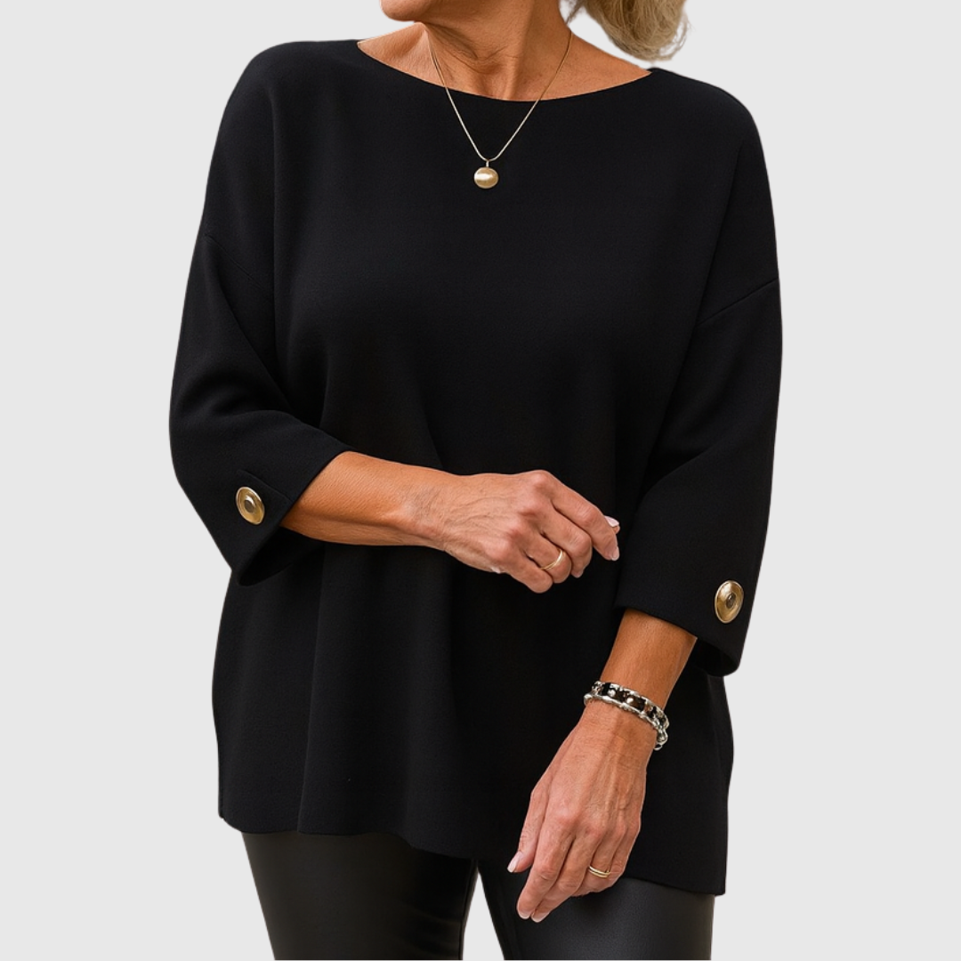 Julianette Elegant Sweater in Black