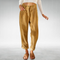 Jane Capri Pants with a Relaxed Fit in Khaki